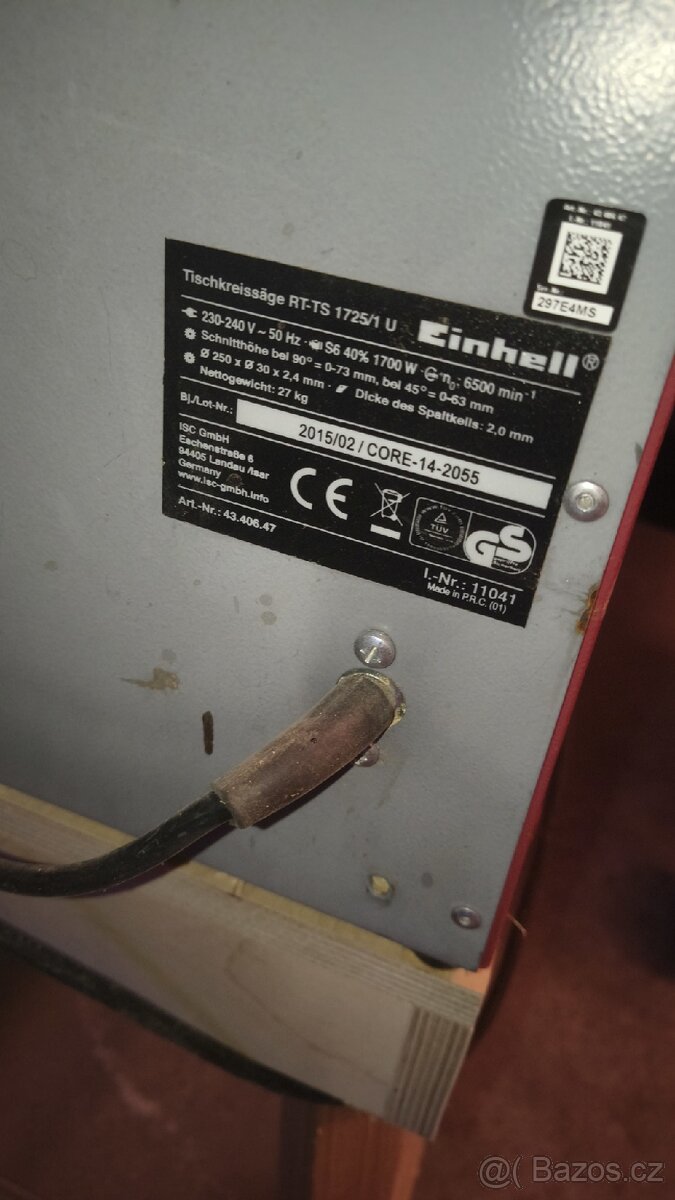 Stolní kotoučová pila Einhell cirkulárka - 4