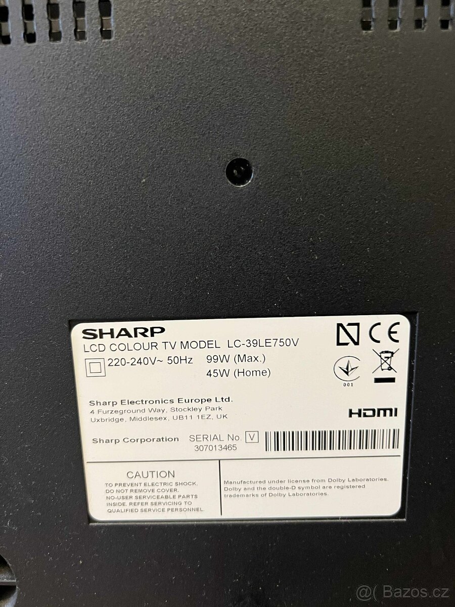 Sharp LC-39LE750V – 39" Full HD TV, super obraz, HDMI - 4