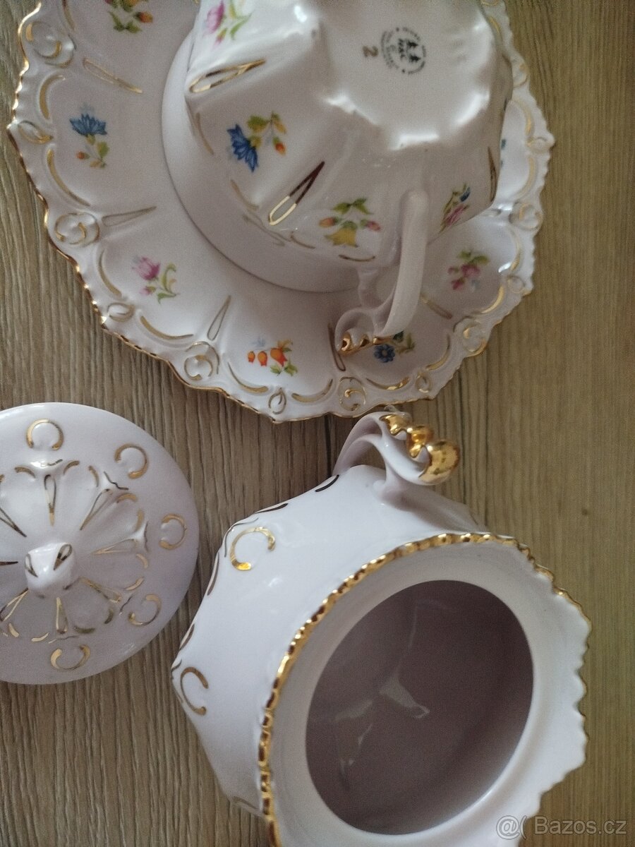 Růžový porcelán vzor Lenka - 4