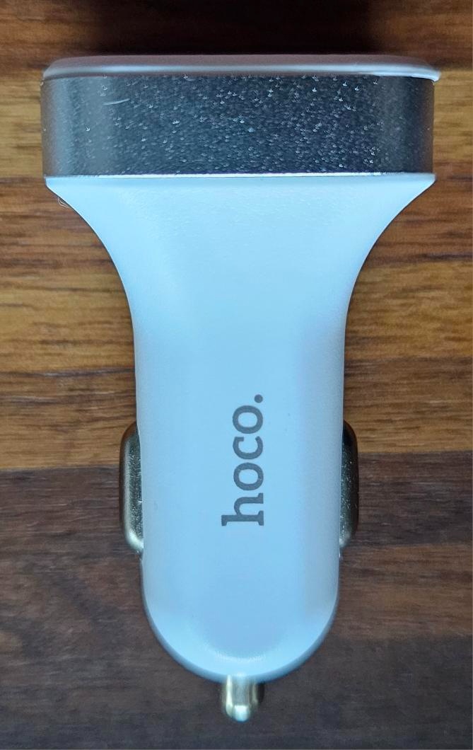 Nová Hoco Z3 nabíječka do auta 2x USB / 3,1A / LCD bílá - 4