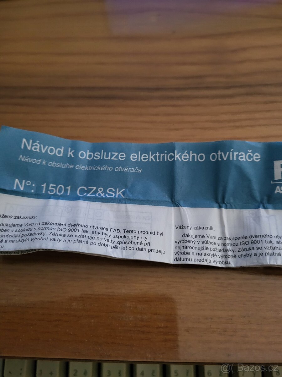 elektrický otvírač dveří - 4