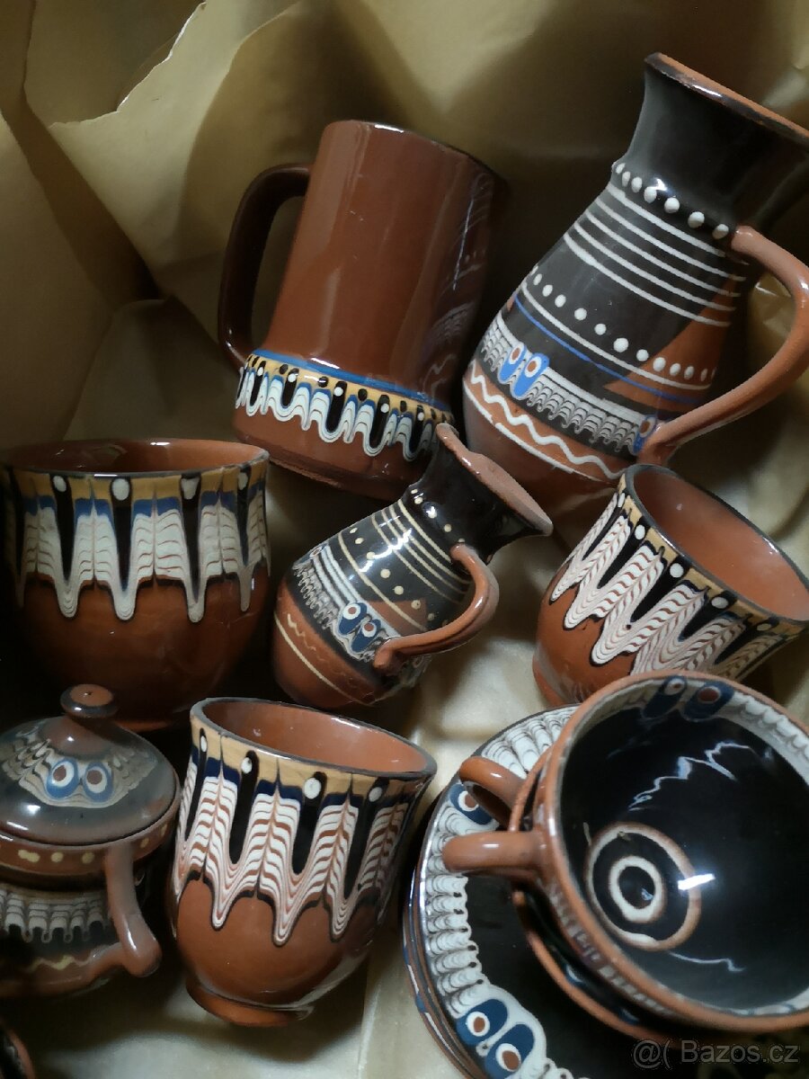Sada malované keramiky - 4