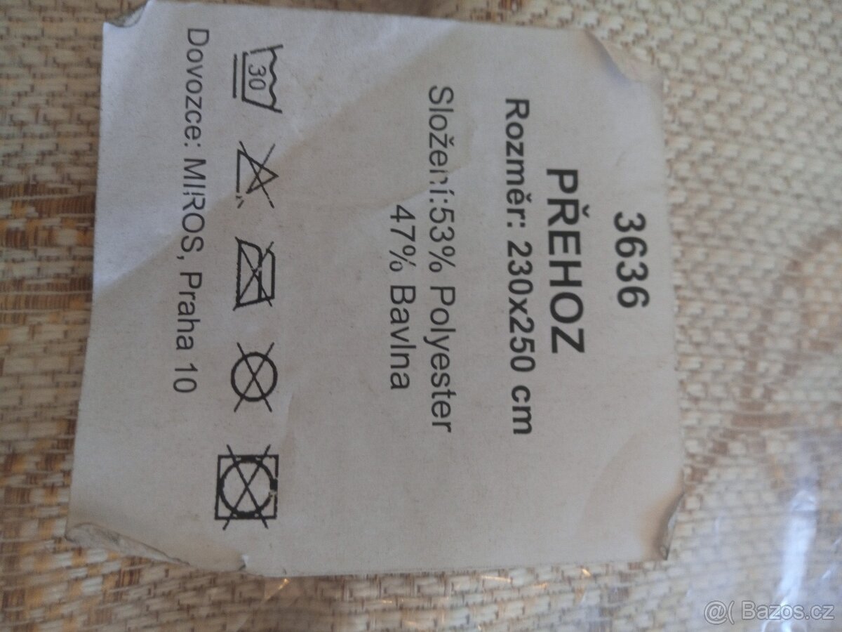 Přehoz přes postel 230/250 nový - 4