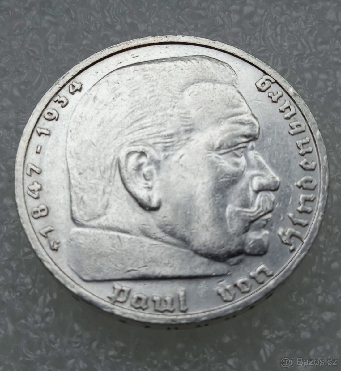 5 Reichsmark 1939 G (Říšská 5 marka) - 4