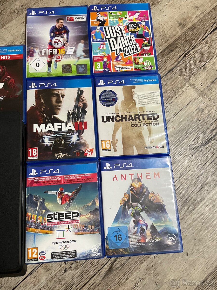 PlayStation 4 slim + chladič + hry - 4