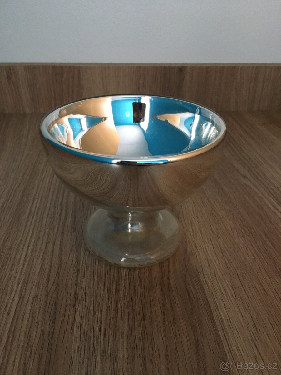 Stříbřené sklo - tzv. selské stříbro - 4