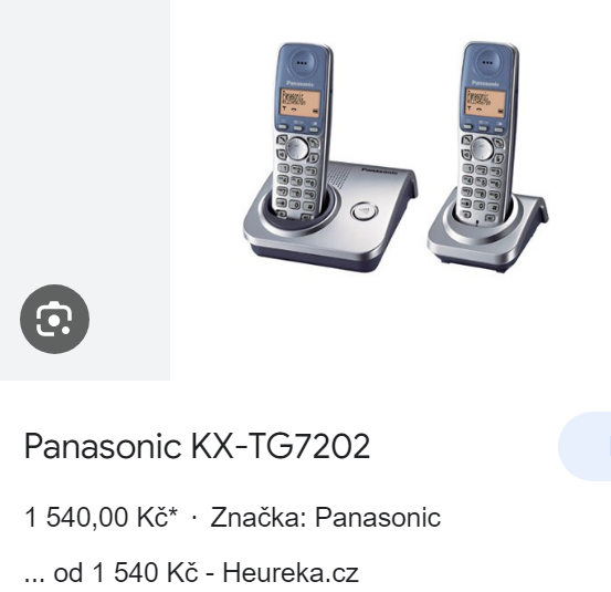 Prodám digitální bezdrátový telefon Panasonic - 4
