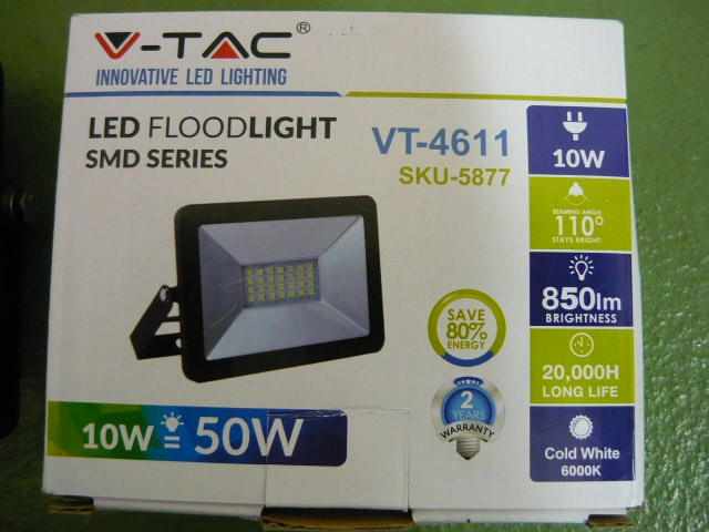 LED světlomet 10W 6000K 850lm - 4