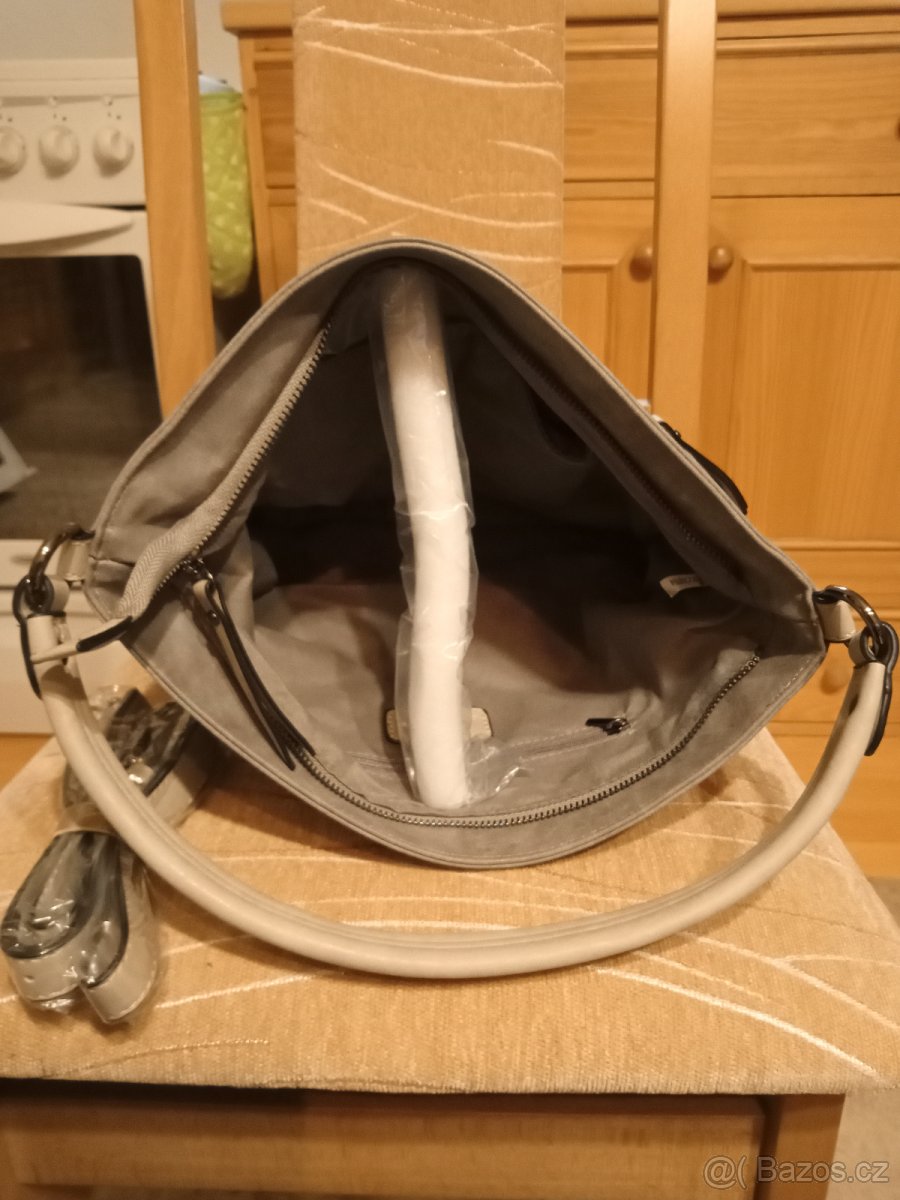 Kabelka šedo-modrá - 4