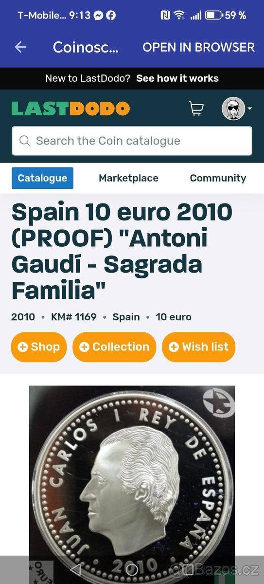 AG mince 10€ Španělsko Antonín Gaudi - 4