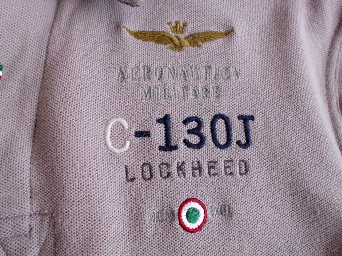 Aeronautica Militare pánske slim polo tričko M - 4