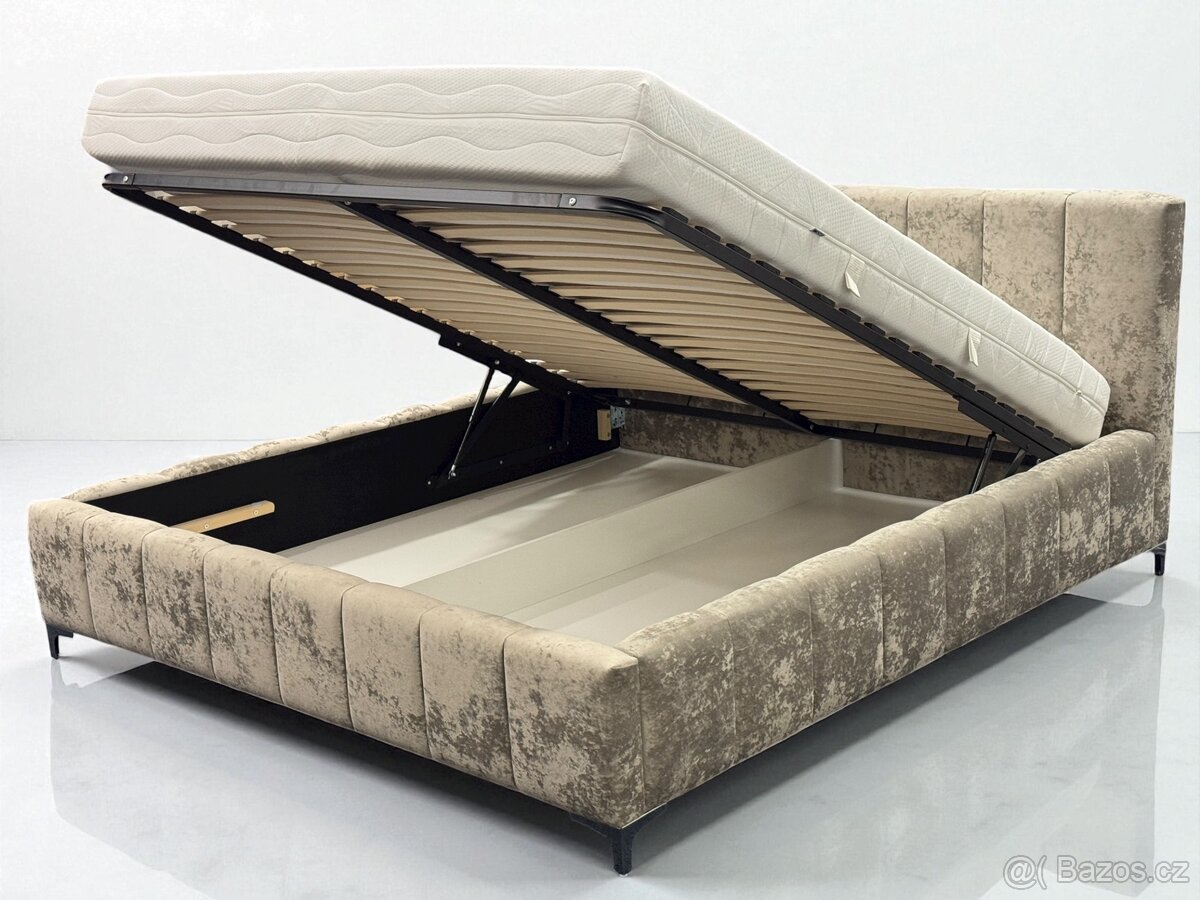 Manželská postel 180/200 a 160/200 úplně nové . - 4