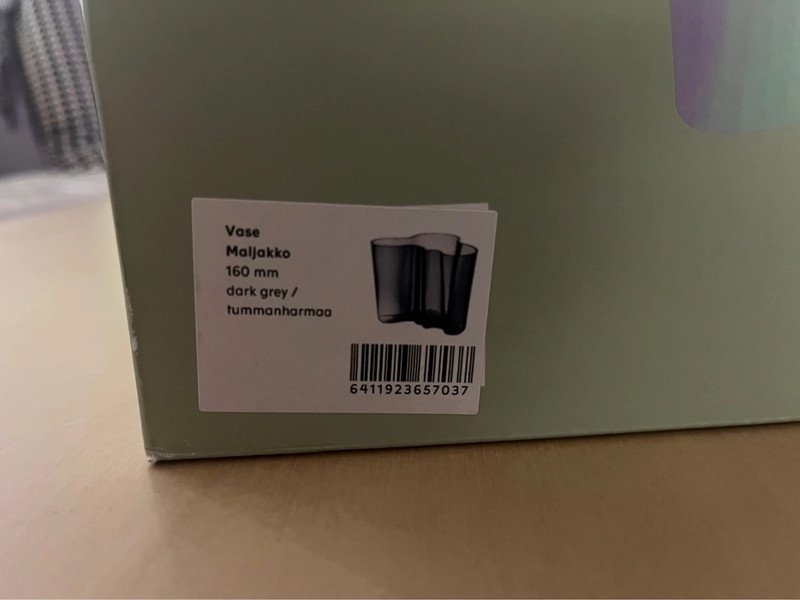 Iittala váza alvar aalto originál Dark grey - 4