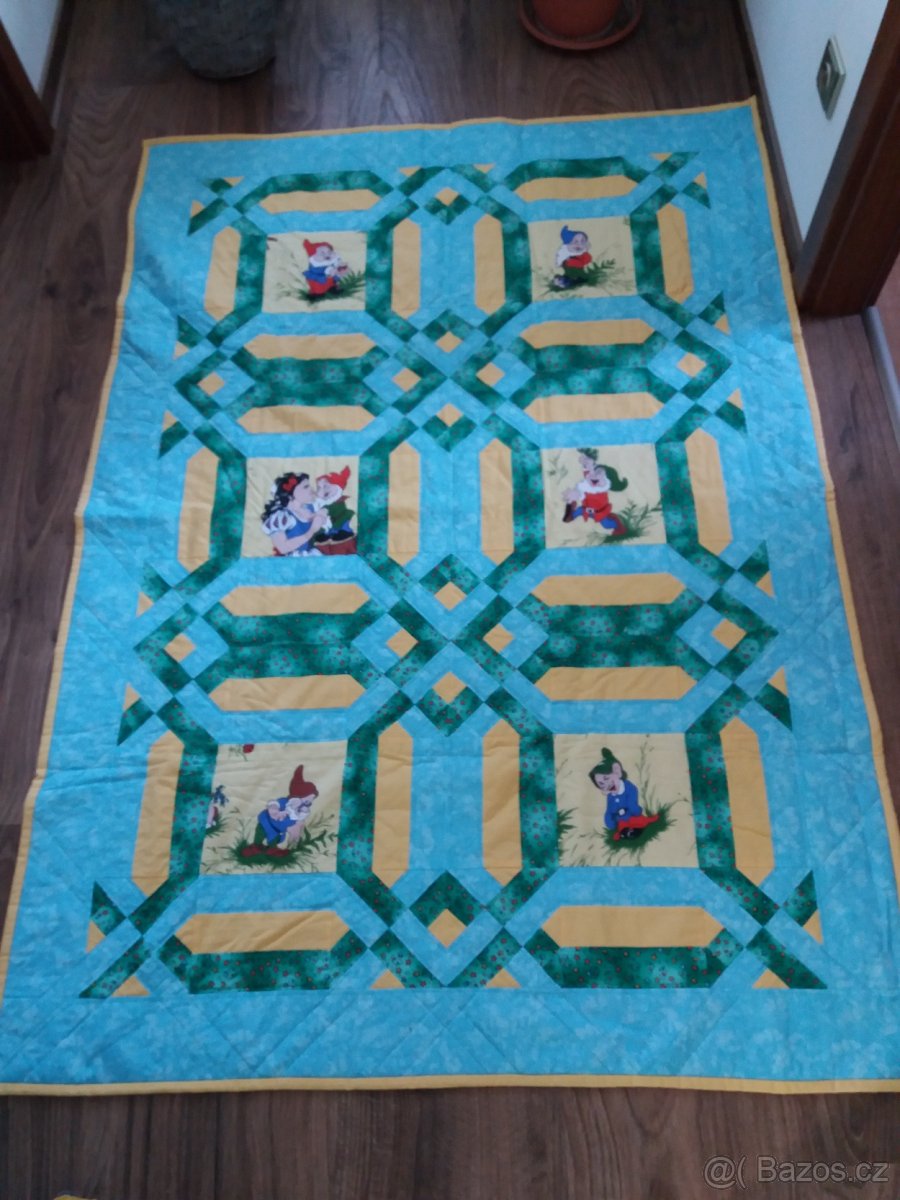 Dětská patchwork deka 120 x 175 cm - 4