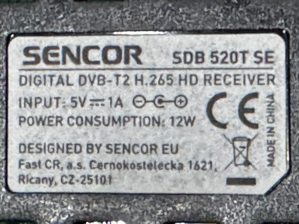 Set Top Box Sencor SDB 520T SE s příslušenstvím - 4