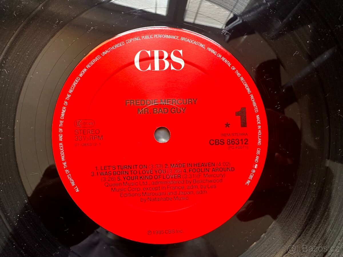 LP / Freddie Mercury – Mr. Bad Guy (rock/pop) '85 - 4