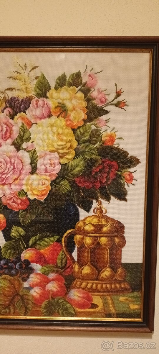 Velký ručně vyšívaný obraz - 4