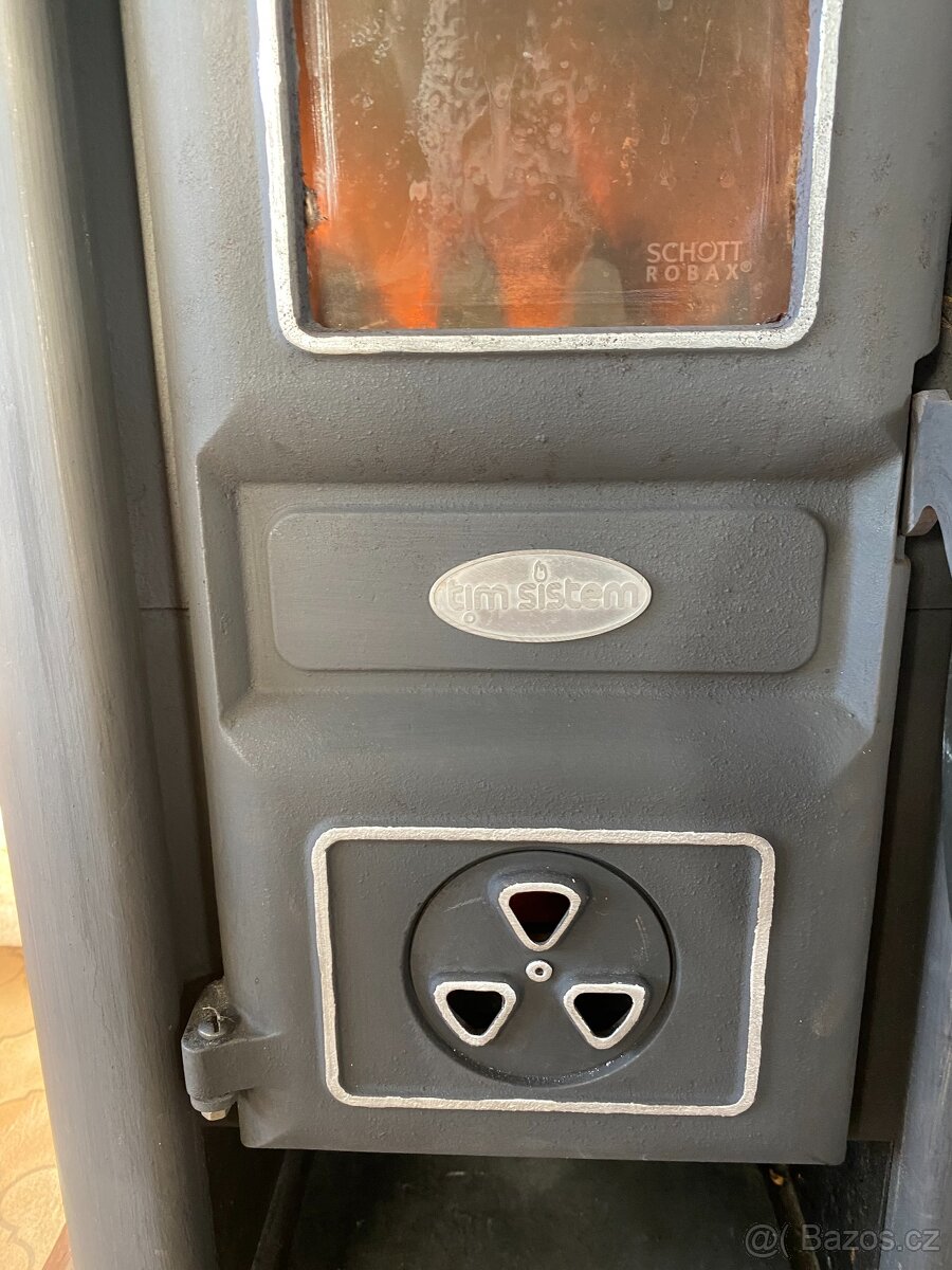 Kamna krbová TIM SISTEM Diana ECO - červeno černé - 4