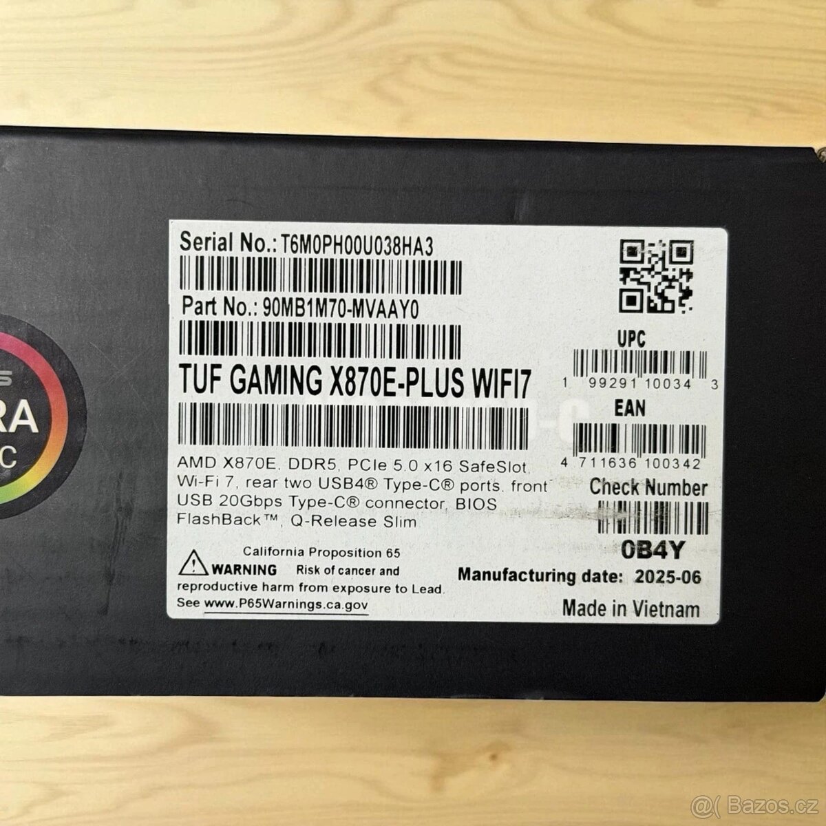 Nová ASUS TUF GAMING X870E-PLUS WIFI7 AMD X870E ATX - 4