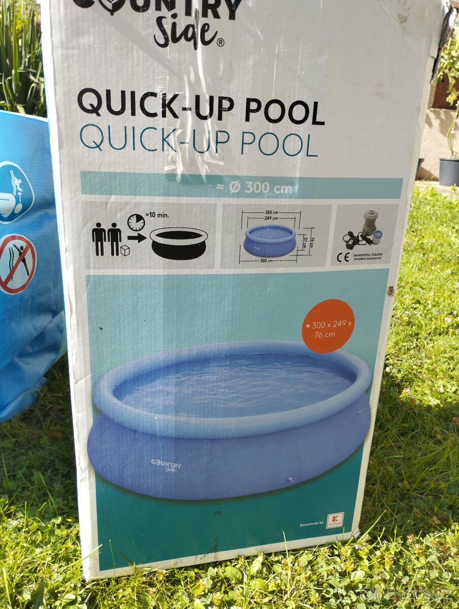 Bazén s nafukovacím lemem+bublinková fólie - 4