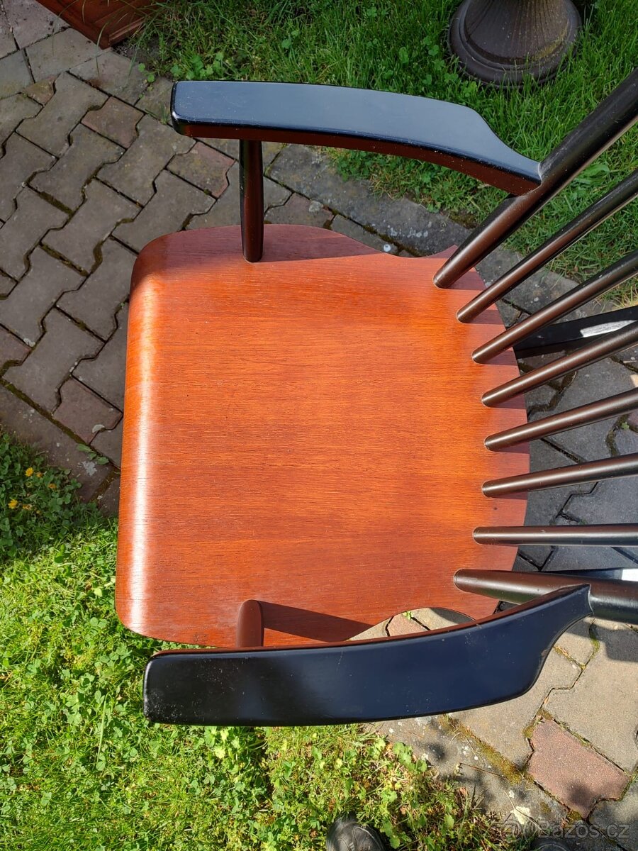 Finské dřevěné houpací křeslo - 4
