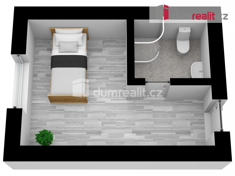 Pokoj 17m2, centrum Břeclavi - 4