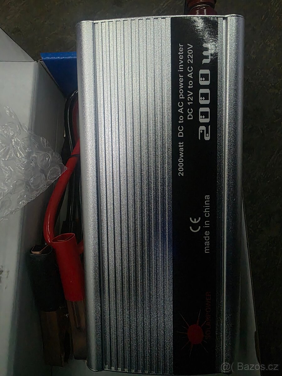 měnič 12V 2000W DC-AC modifikovaná sinusovka, nový - 4