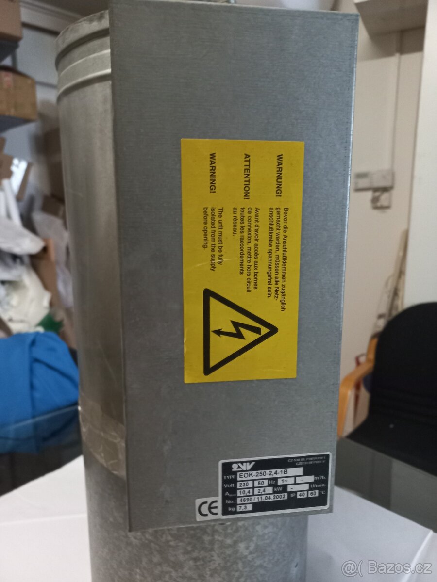 El. ohřívač do potrubí EOK250-2,4-1B - 4