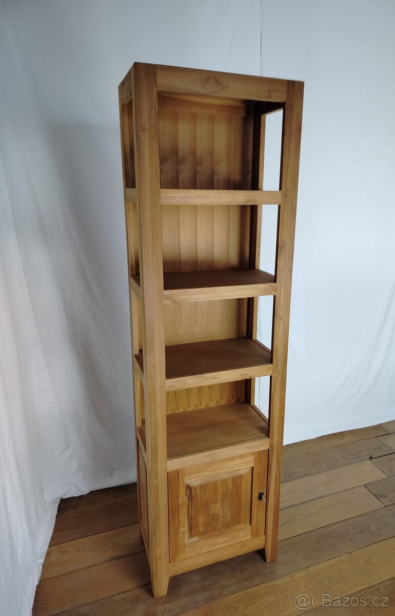 Knihovna - vitrína TEAK - 4