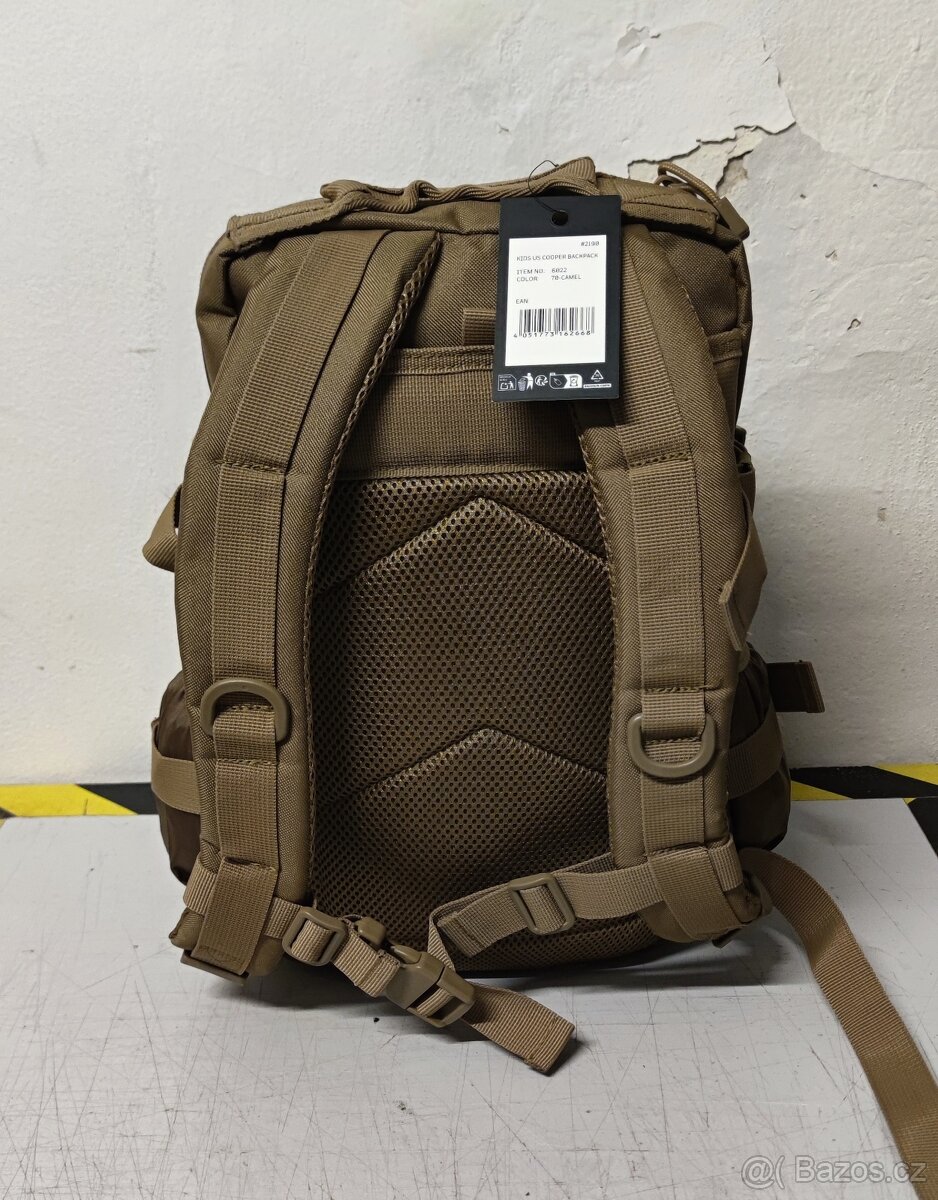 Dětský béžový batoh Brandit, poškozená kapsa - 4