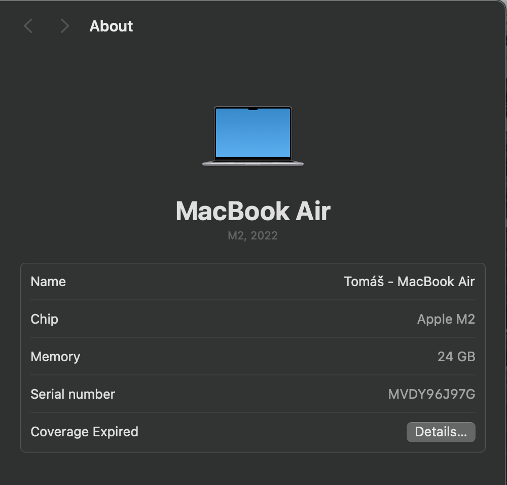 MacBook Air M2 13” 2022 / 24GB RAM / 512 GB - 4