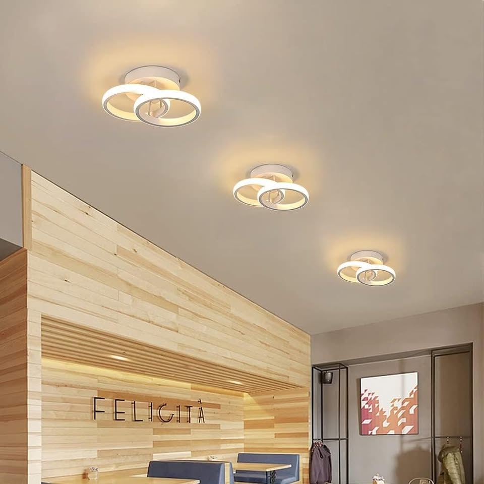 Moderní LED svítidlo - bílé/černé - 4