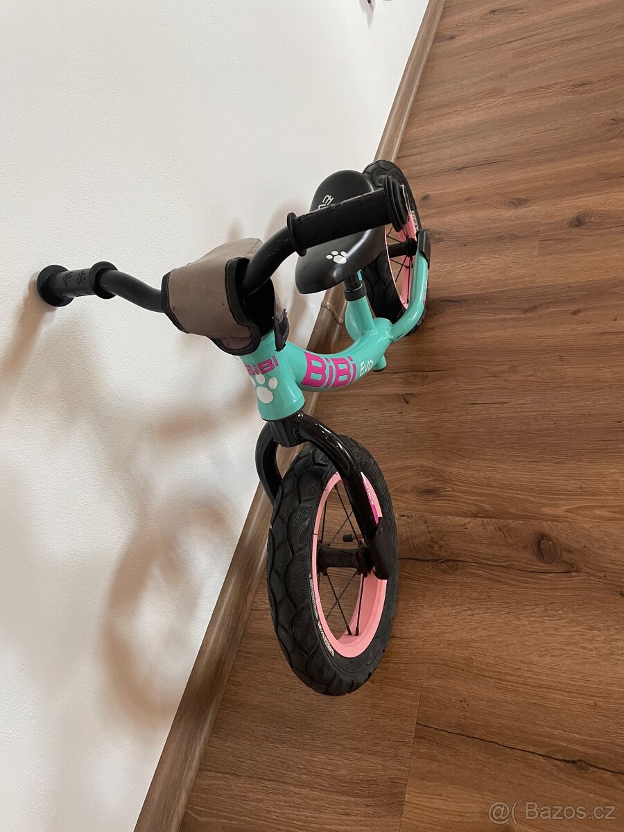 Odrážedlo BIBI EVO Mint/Pink - 4
