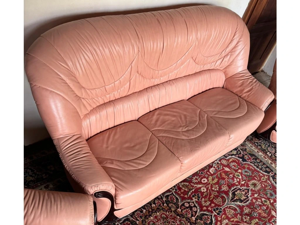 Luxusní italská kožená sedací souprava 3+1+1,5252 - 4