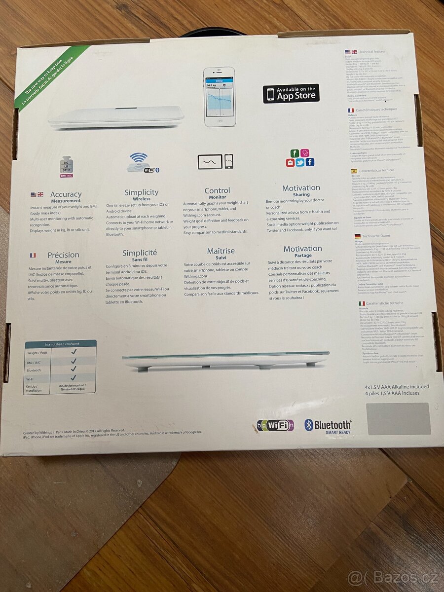 Withings Wi-Fi osobní váha WS-30, bílá - 4