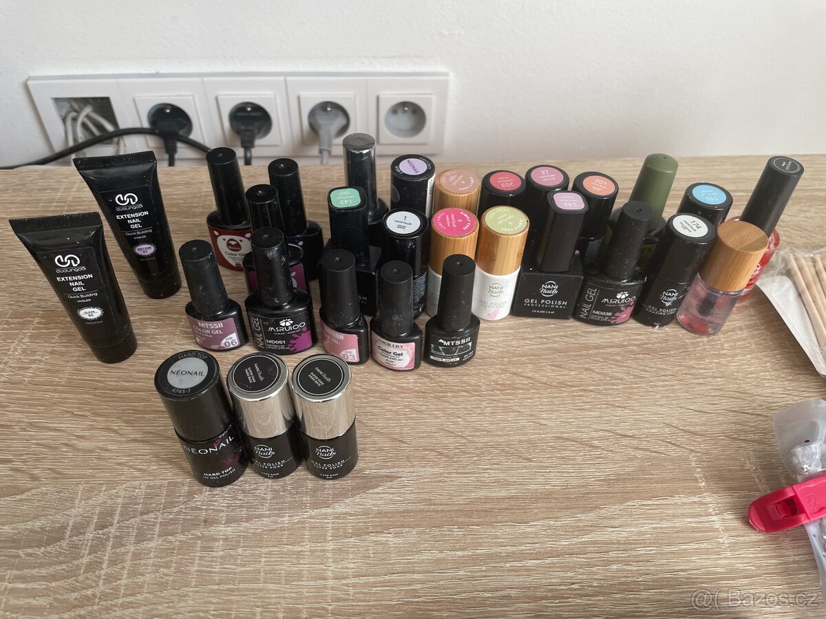 Sada na gel nehty / uv lampa a bruska Nani nails - 4