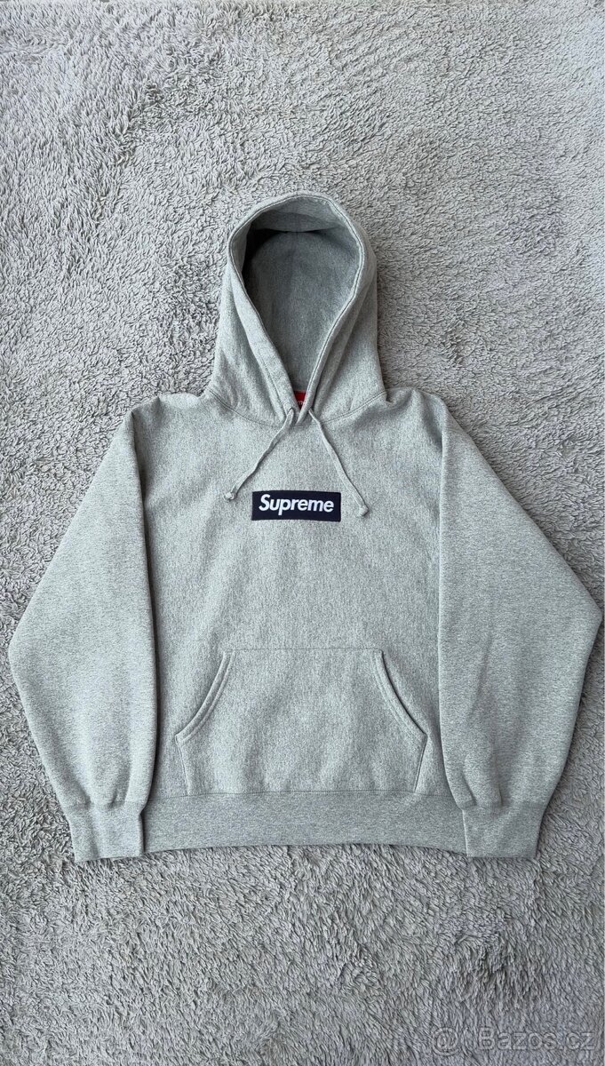 Supreme Box Logo Hooded Sweatshirt (FW25) Heather Grey - 4