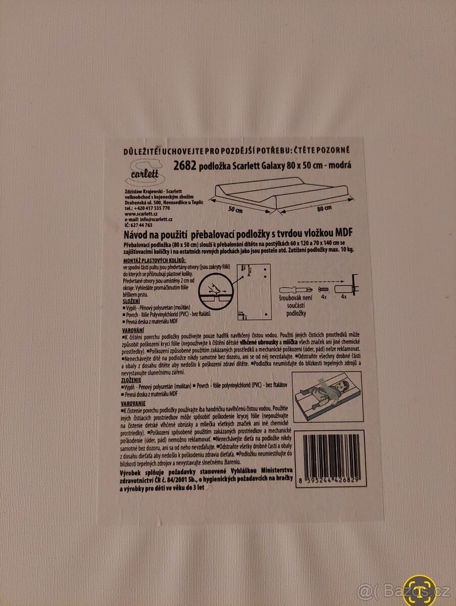 Přebalovací podložka Scarlett - 4