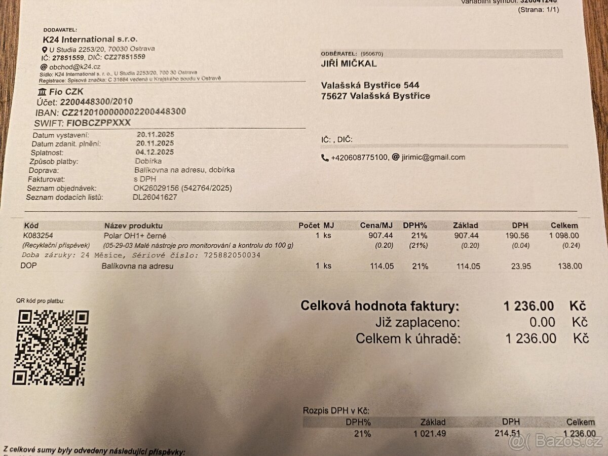 Polar OH1+ hrudní pás - 4