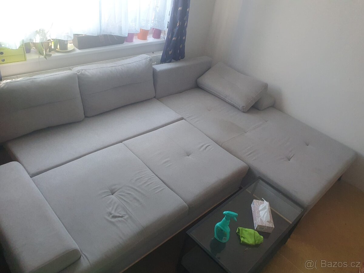 Rozkládací rohová sedačka - 4