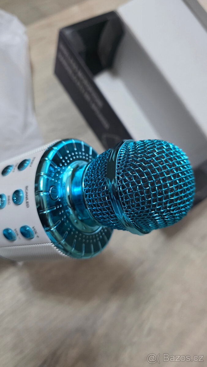 Bezdrátový karaoke mikrofon – Bluetooth, LED efekty, - 4