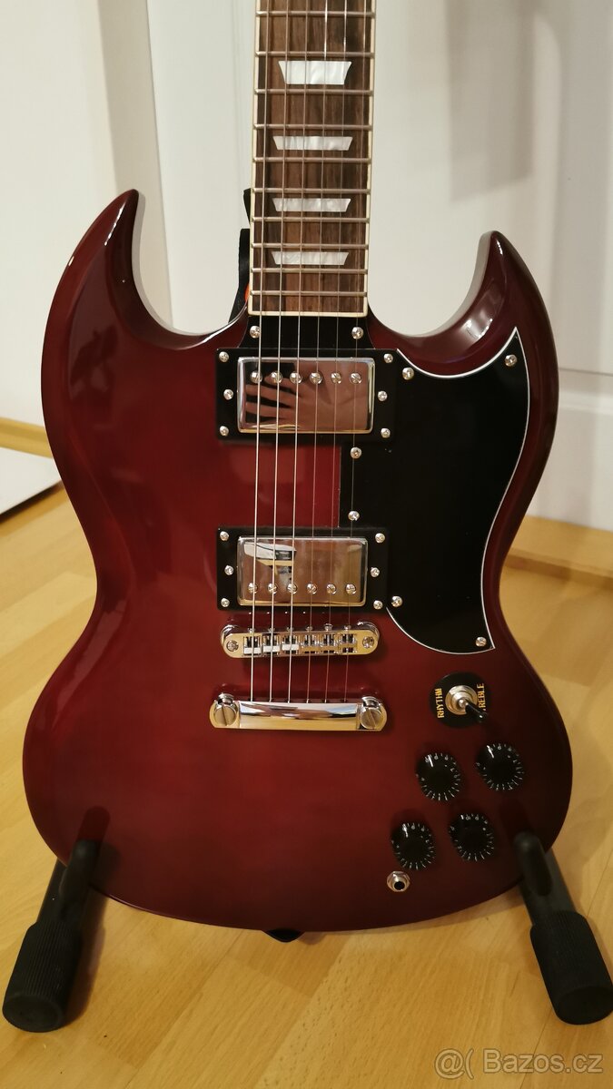 Elektrická kytara EKO DV-300 Red - SG - 4