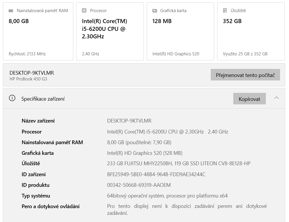 Notebook HP ProBook 450 G3 - 4