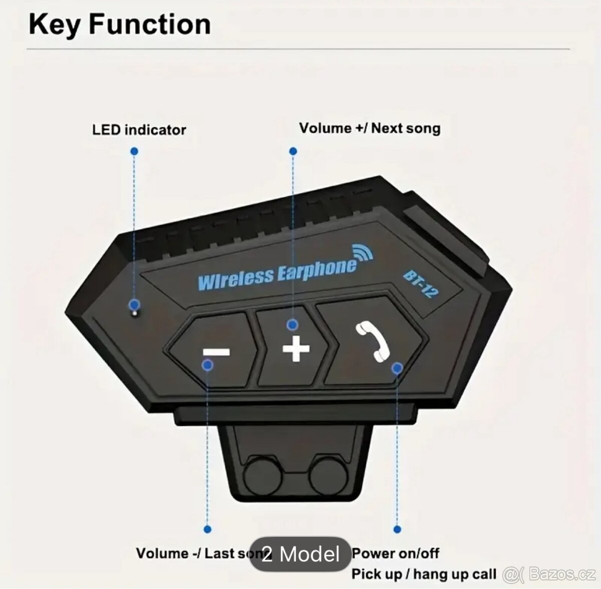 Bluetooth intercom do přilby - platné do SMAZÁNÍ - 4
