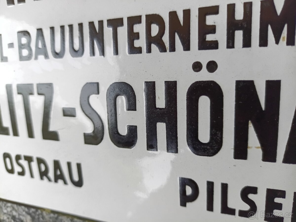 Stará smaltovana cedule - 4