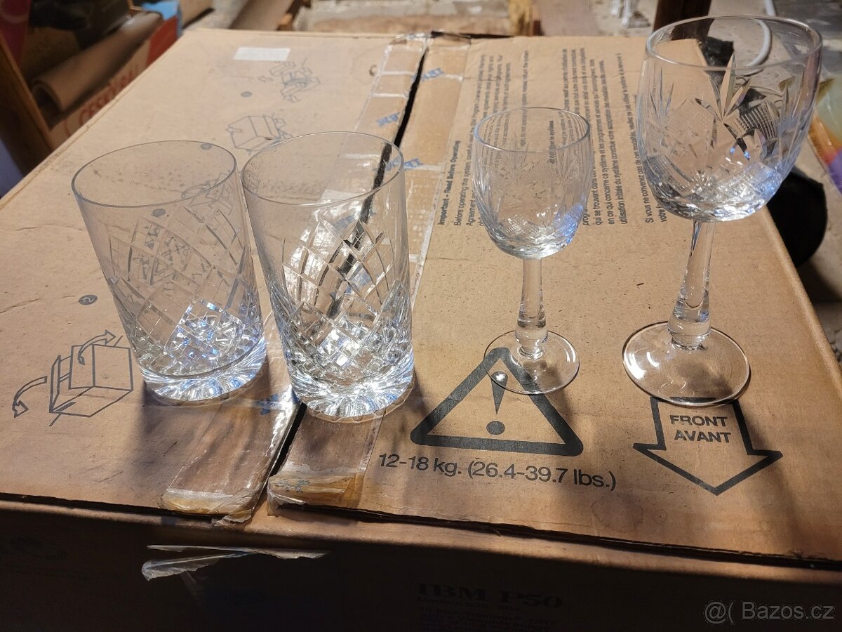 Sada broušeného skla - 4