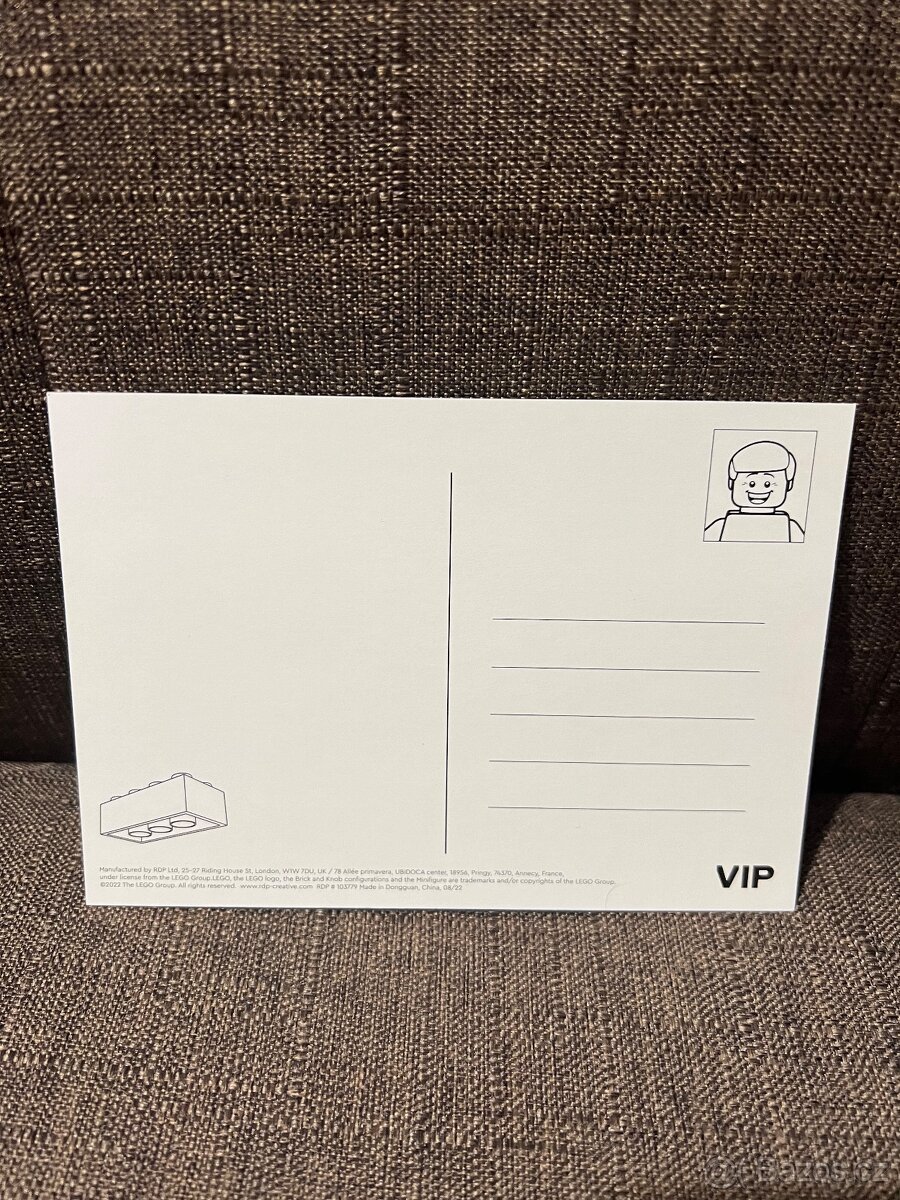 VIP Postcard/Pohlednice Eiffel tower + stickers - 4