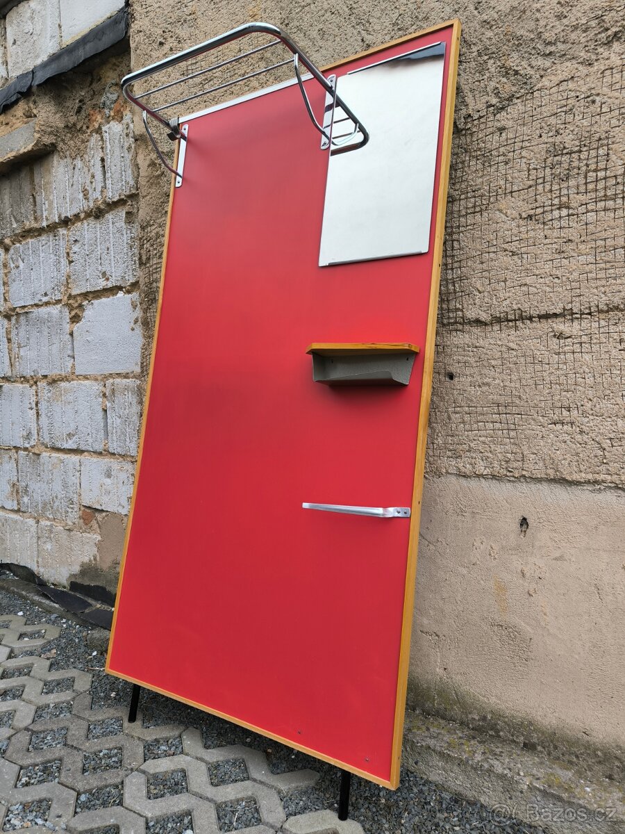 Retro koženková předsíňová stěna - Brusel 60. léta - 4