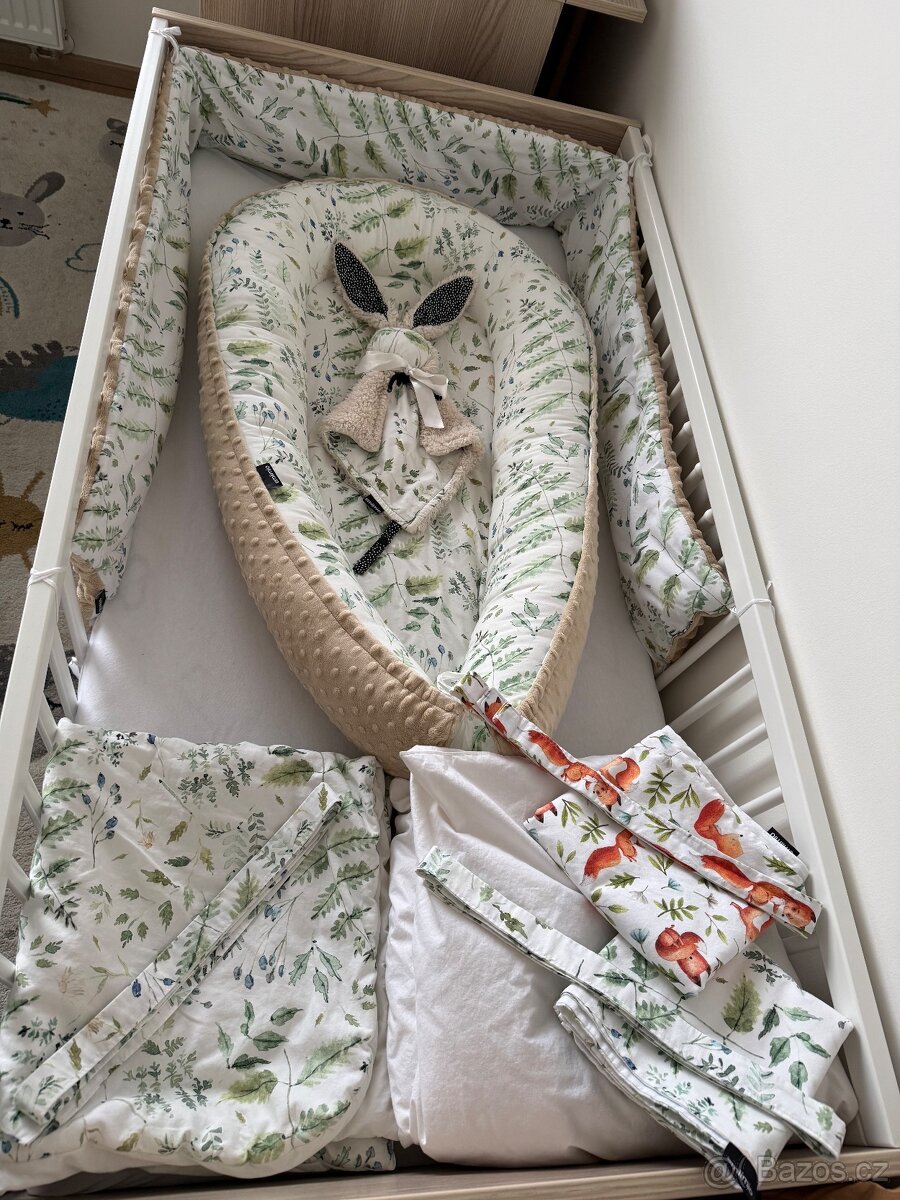 Set do postýlky hnízdečko mantinel zavinovačka - 4