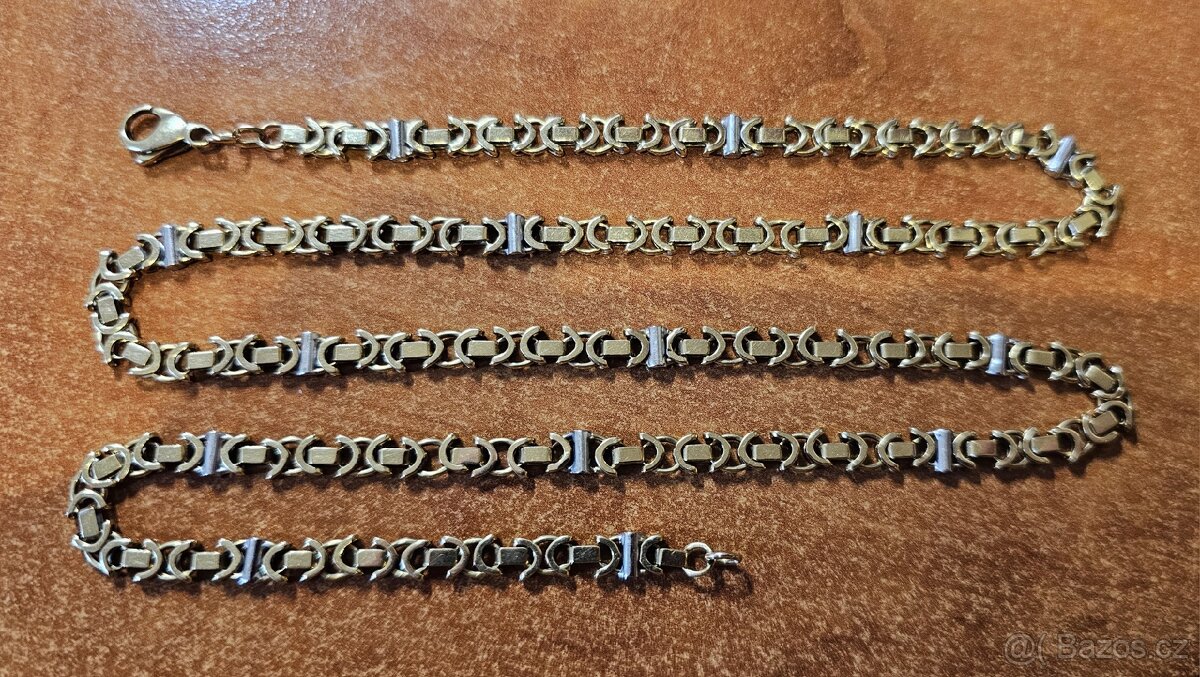 Zlatý řetízek s Královskou vazbou - 4